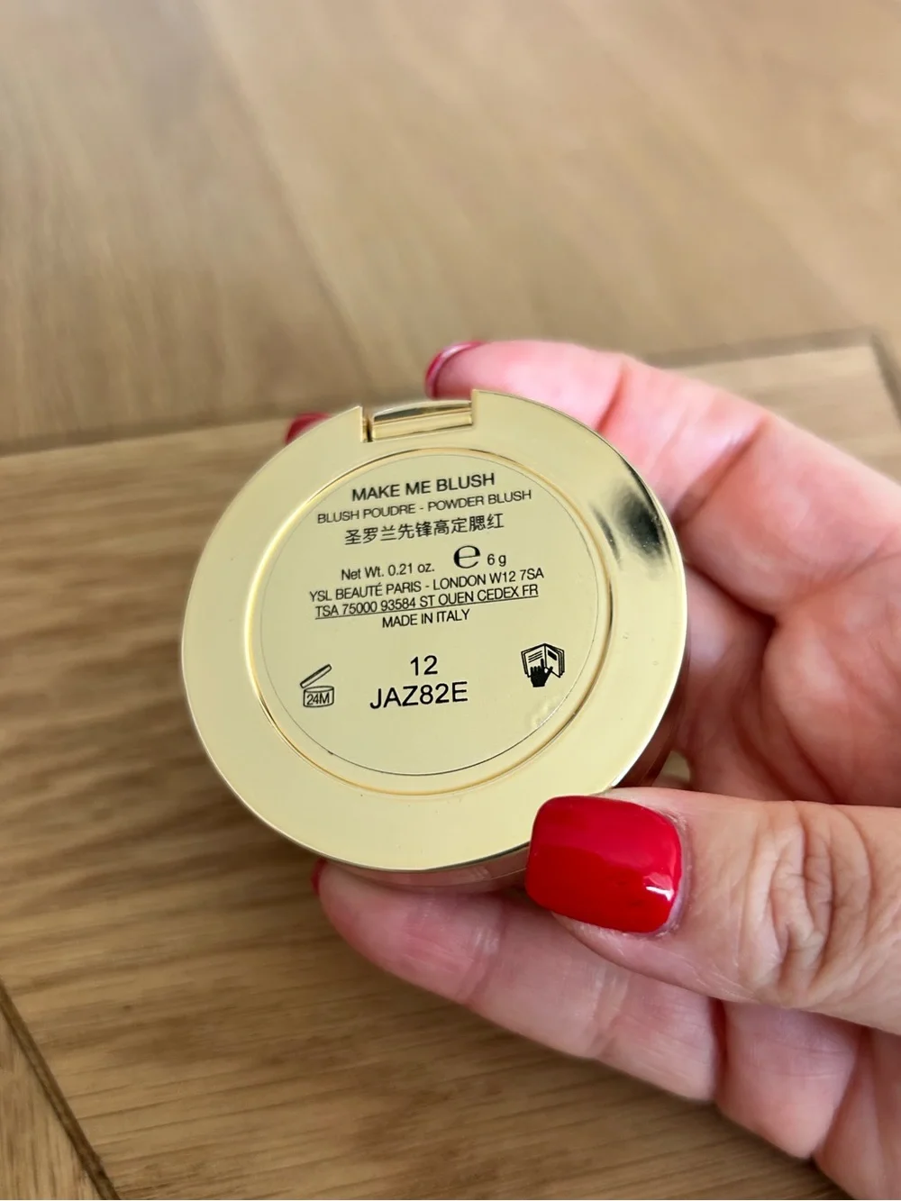 New YSL Make Me Blush 24H Buildable Powder Blush 12 Honeymoon